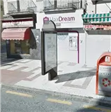 Mupis en la avenida de Barcelona y Capuchinos, accesos norte de Málaga